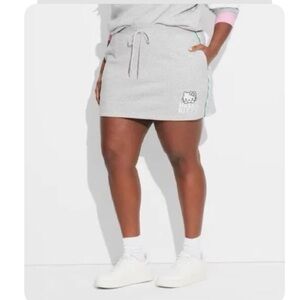 NWT Hello Kitty comfy sweatshirt skirt. Size L. Super soft and comfy. Cute!